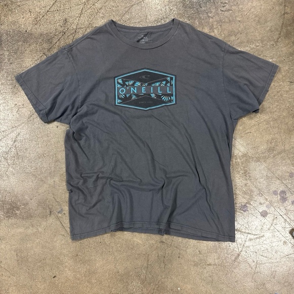 O'Neill T-Shirt Mens XL Dark Grey Y2K Surfwear Graphic Logo Vintage Beach - Picture 1 of 5